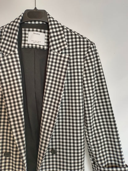 BERSHKA. Ts gingham blazer