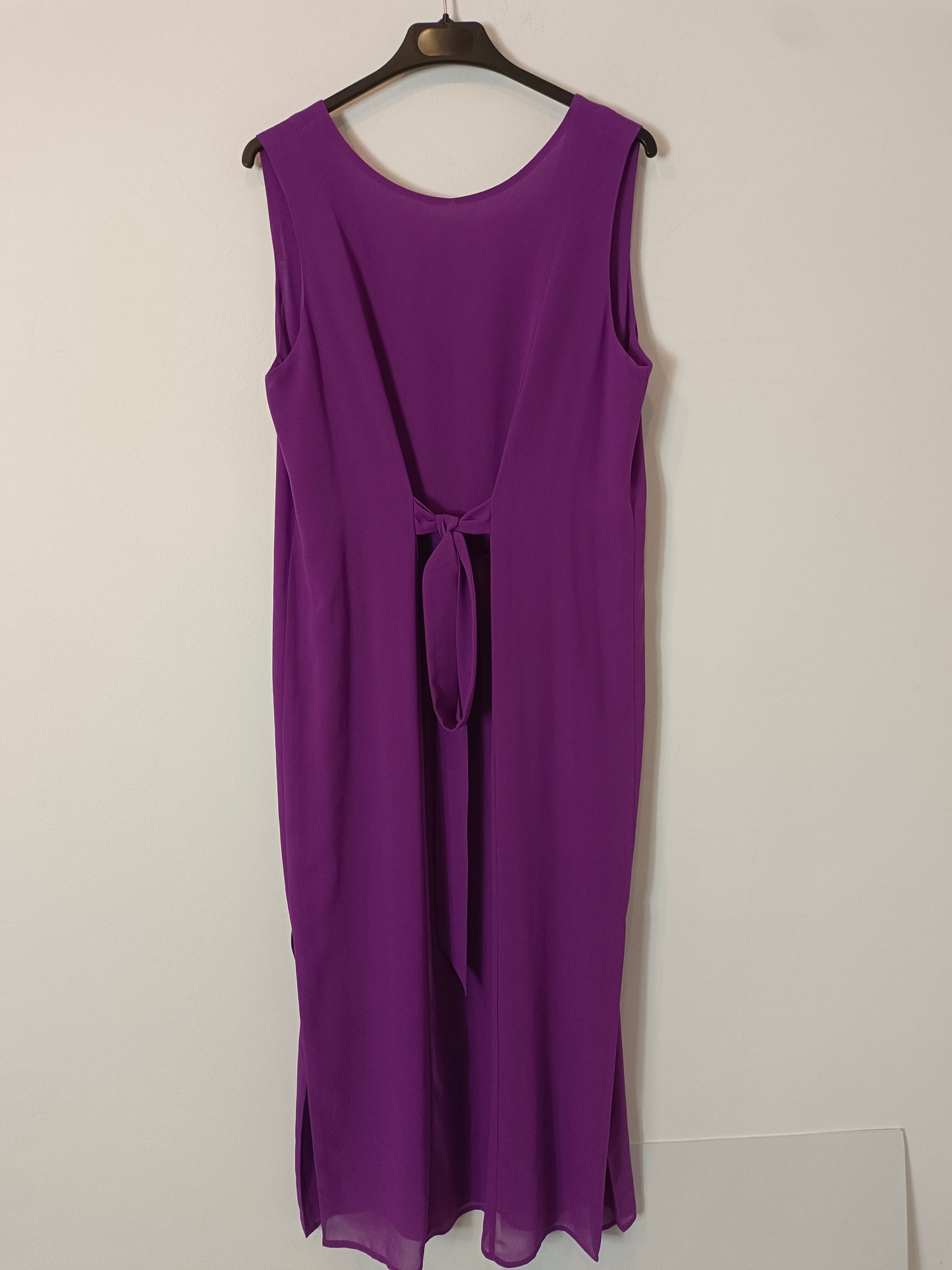 BIMANI. Vestido midi morado T.m