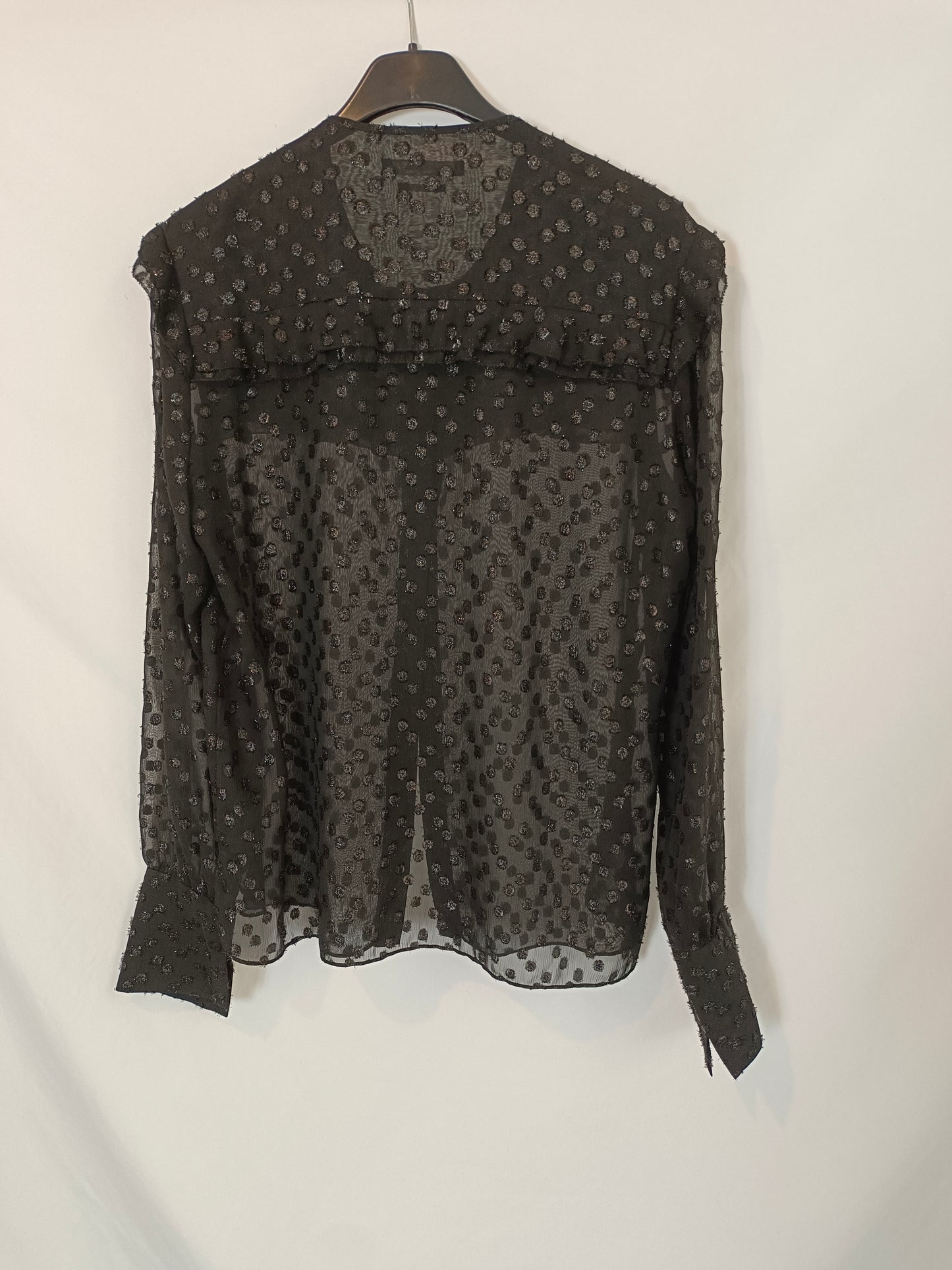 ISABEL MARANT. Black polka dot blouse T.36