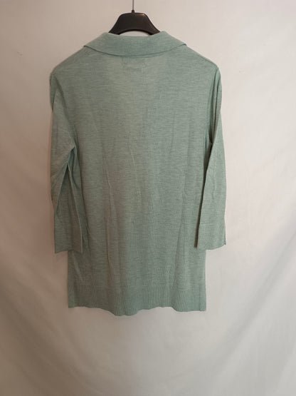 MANGO. Jersey verde agua cashmere T.s