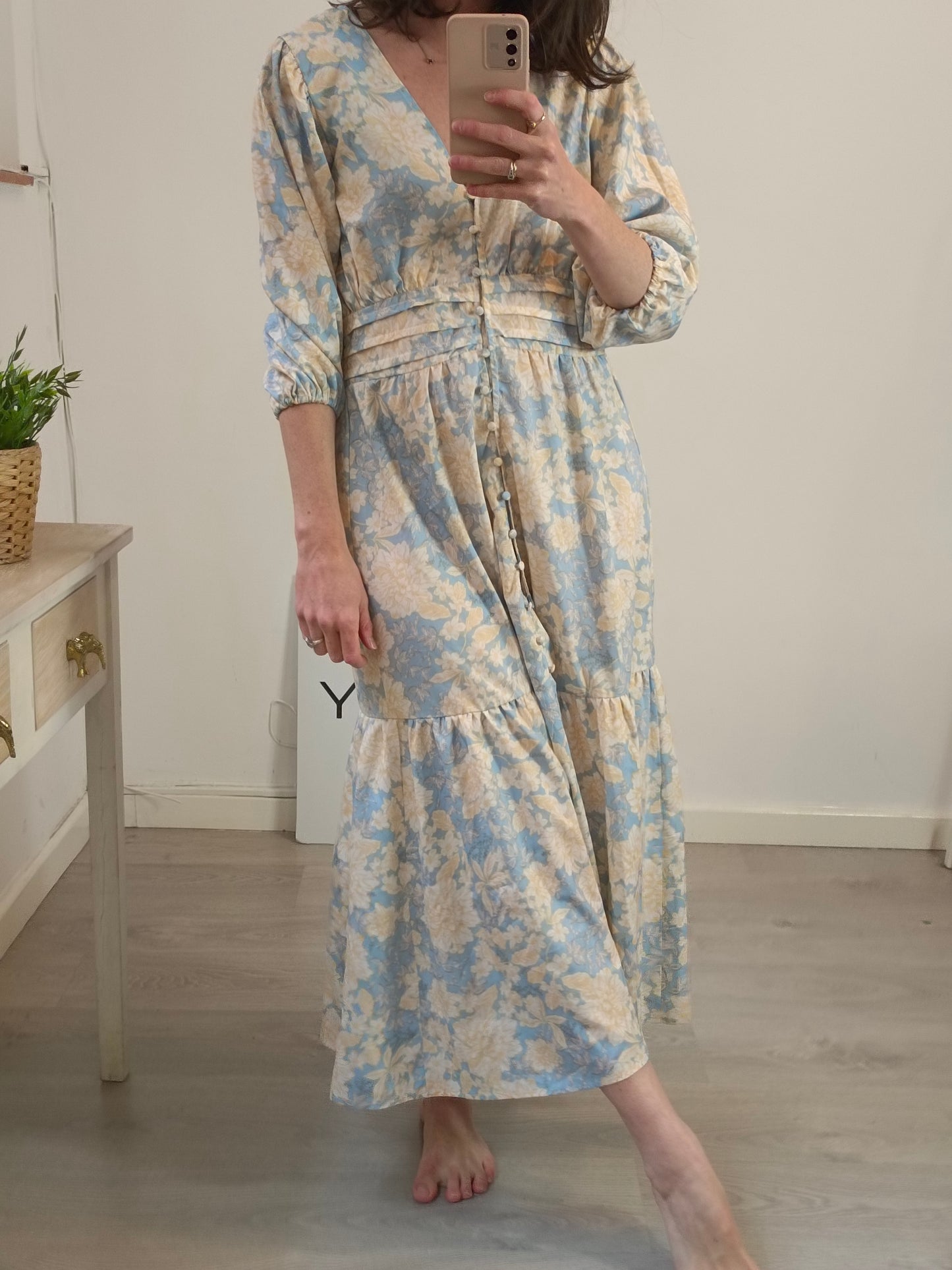 SAY YES, MOM. Pastel midi dress. TM