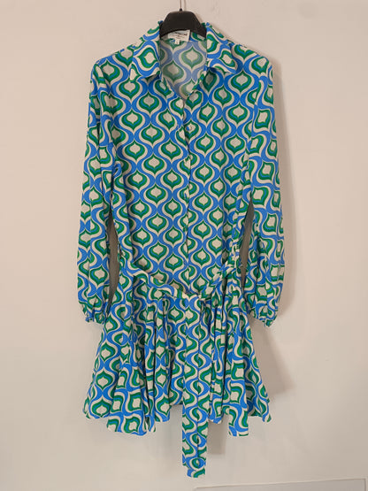 RETRO&amp;ICONE. Tl retro printed dress