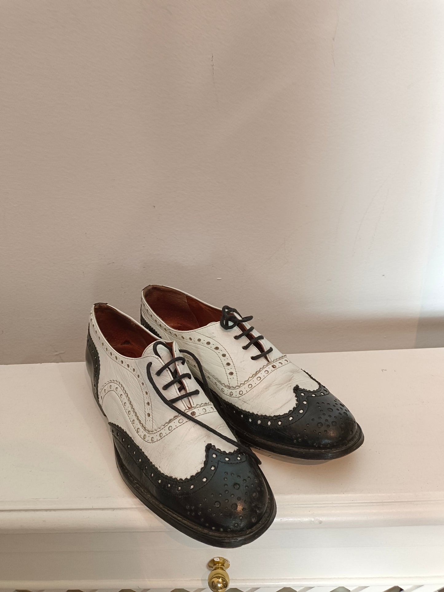 TOPSHOPS. Zapatos bicolor piel T.38