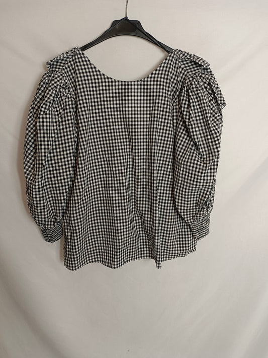 COOSY. Blusa cuadros vichy T.s