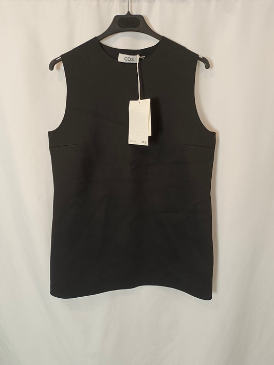 COS. Top negro neopreno T.s
