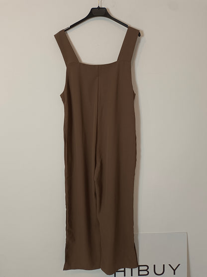 DAZY. Mono marrón fluido ancho  T.m