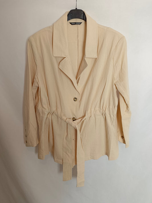 SHEIN. Beige Thin Jacket Tm