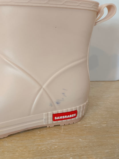 SAMSRABER. Pink rain boots size 39 (TARA)