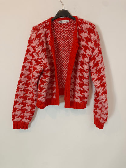 ZARA. Chaqueta pata de gallo T.l