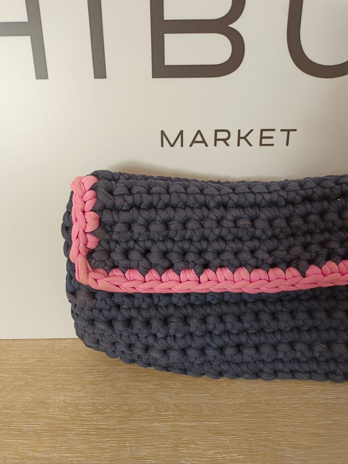 OTRAS. Bolso azul ganchillo (tara)