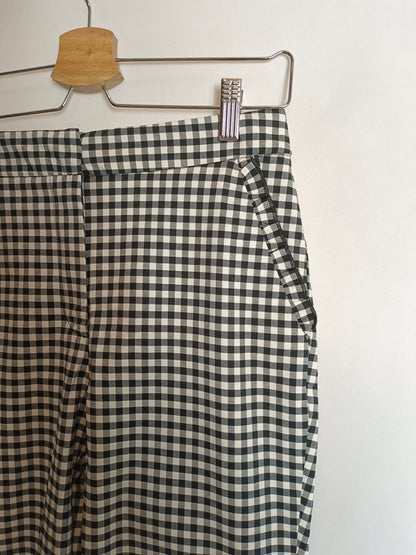 ZARA. Pantalón cuadros vichy T.s