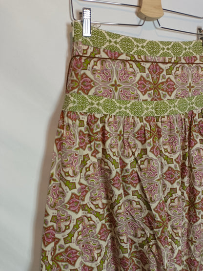 MANGO. Falda midi flores T.38