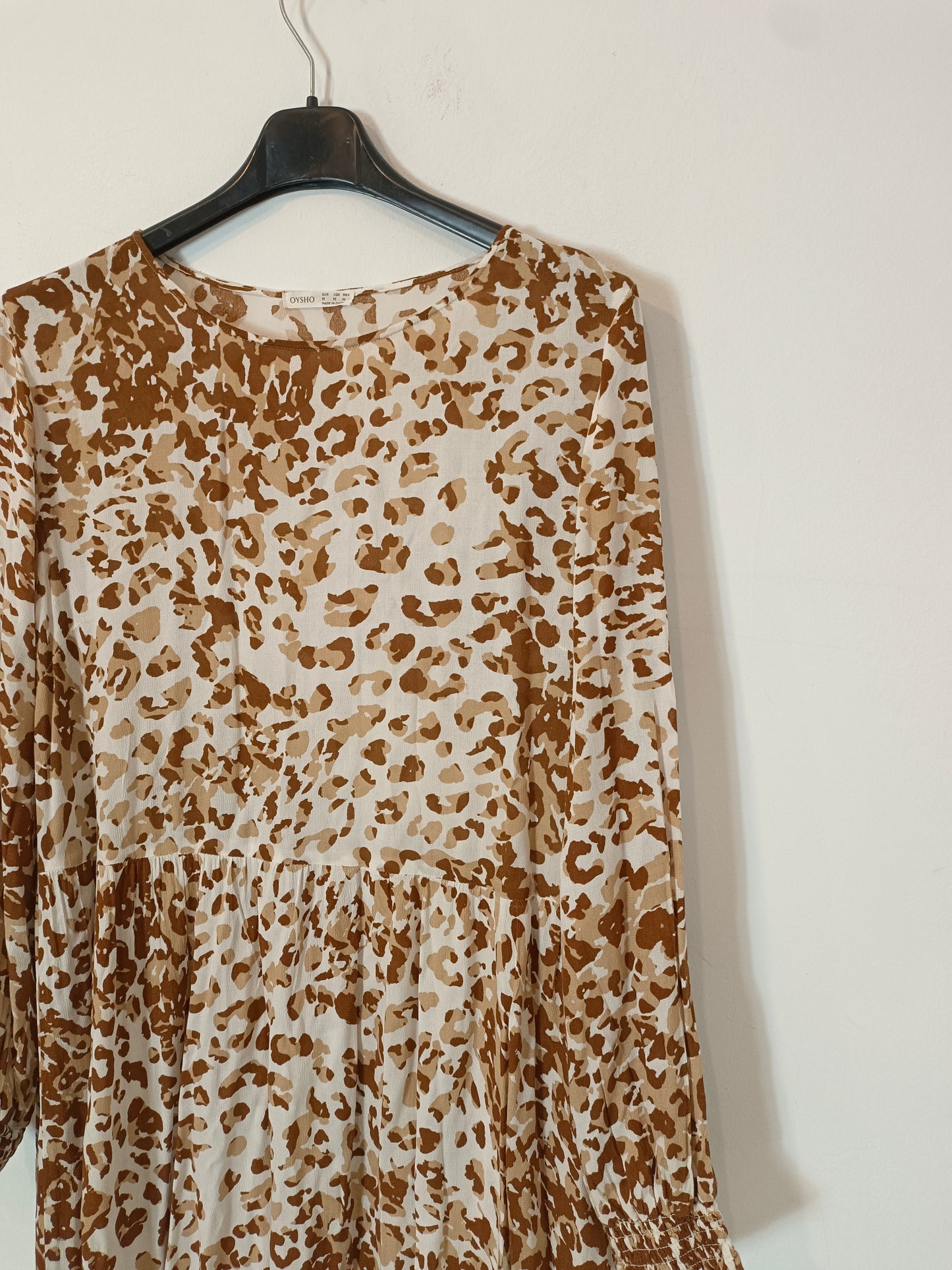 OYSHO. Vestido animal print T.m