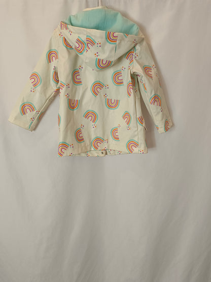 PRIMARK. chubasquero arcoíris T.2-3 años