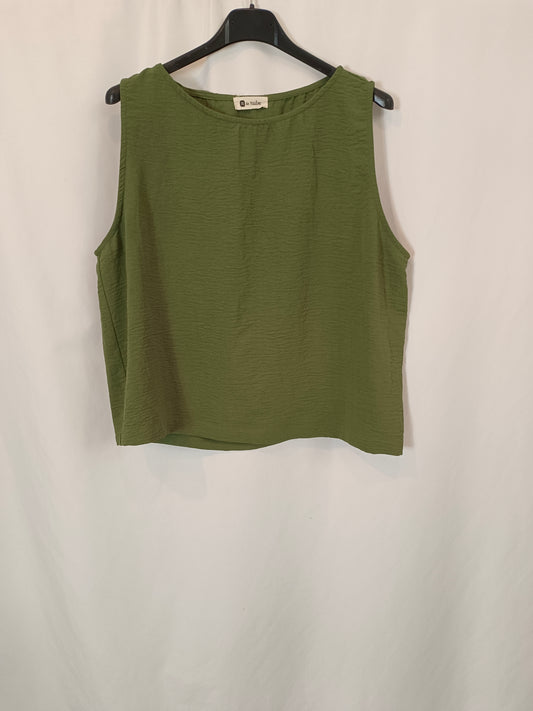 N DE NUBE. top verde fluido T.u(m/l)