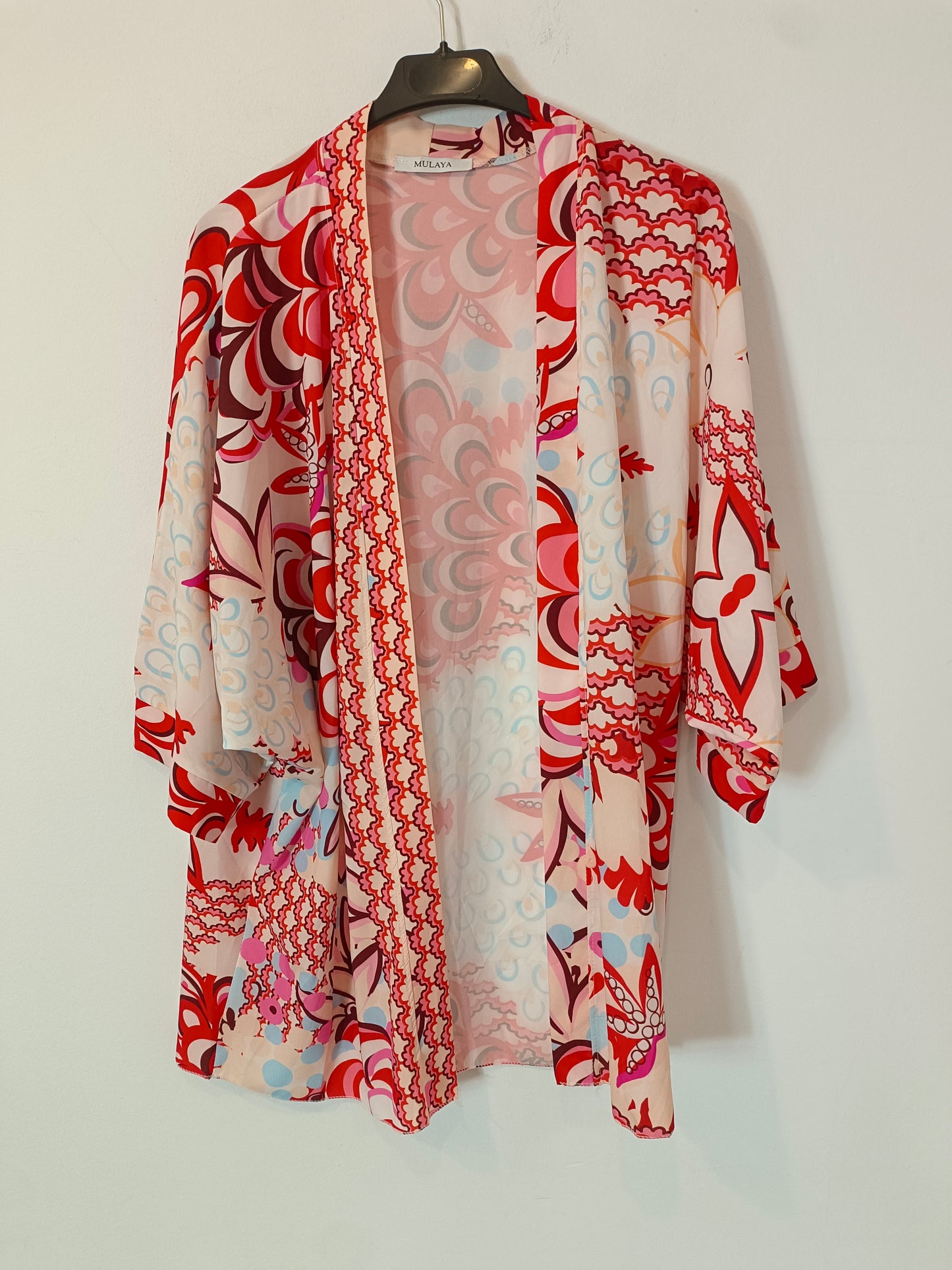 MULAYA. Kimono fluido estampado TU(m)