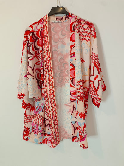 MULAYA. Kimono fluido estampado TU(m)