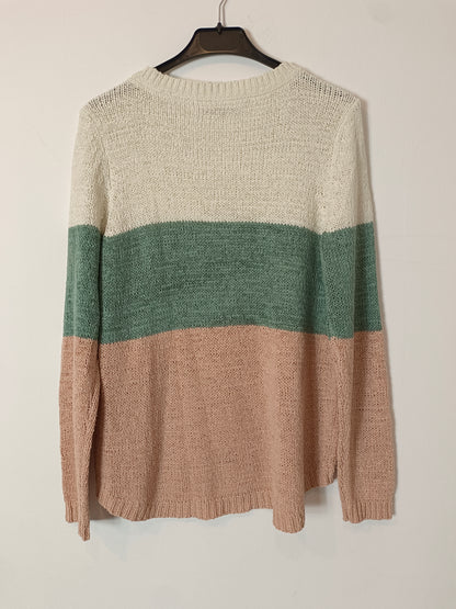 ONLY. Jersey fino rayas T.m