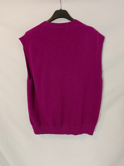 MUSCARI. Buttoned bougainvillea vest TU(S)