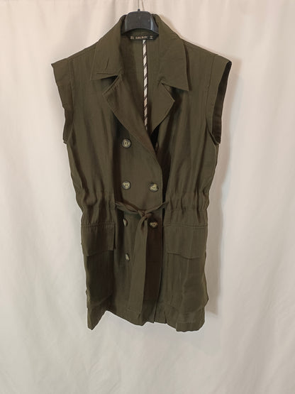 ZARA. Green vest/dress Ts