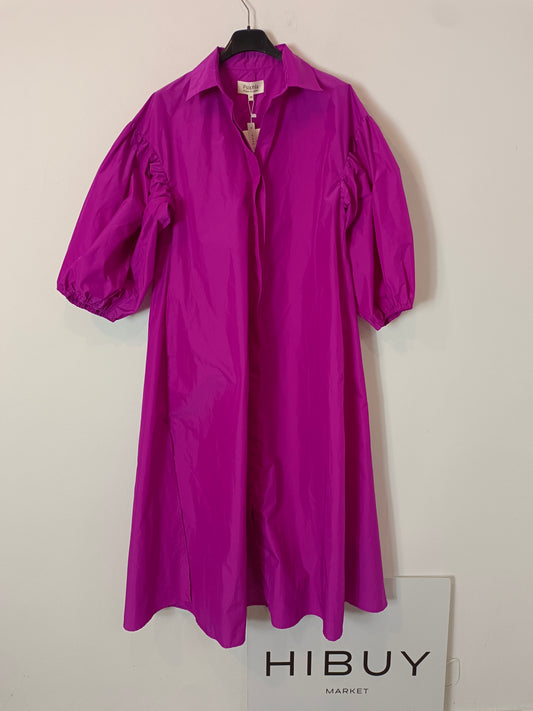 PSOPHIA. Long pink buttoned dress T.xs