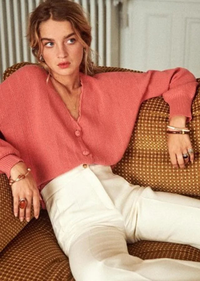 SÉZANE. Chaqueta lana botones