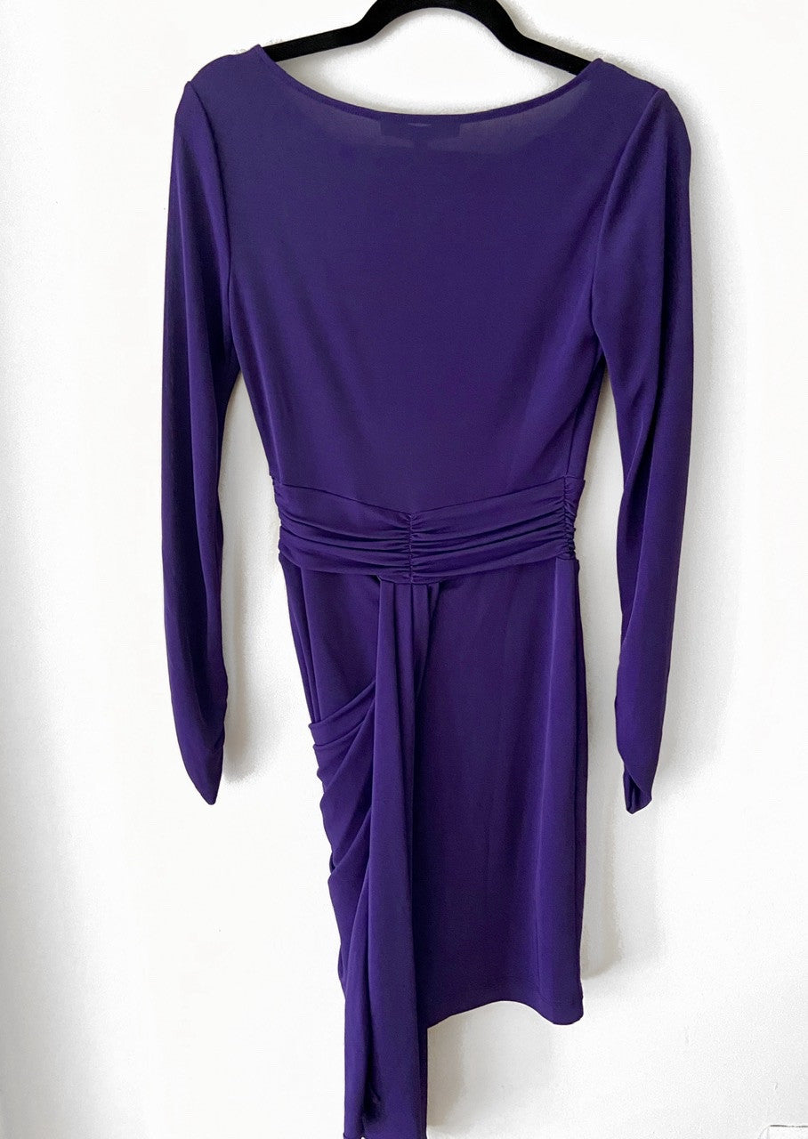 BCBG. Purple midi dress. TS