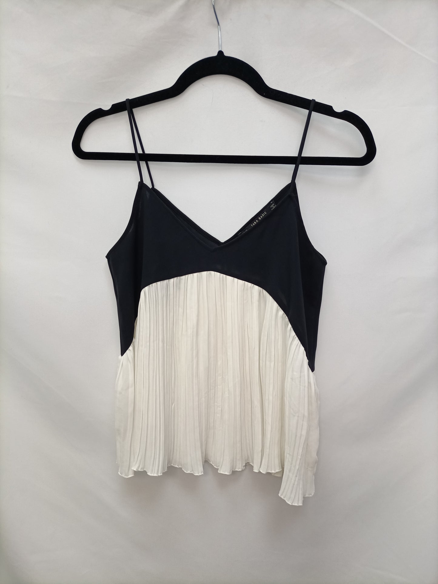 ZARA. Top plisado bicilor T.s