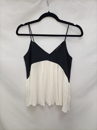 ZARA. Top plisado bicilor T.s