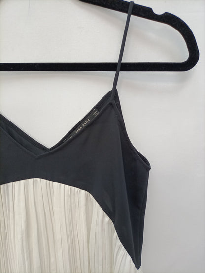 ZARA. Top plisado bicilor T.s