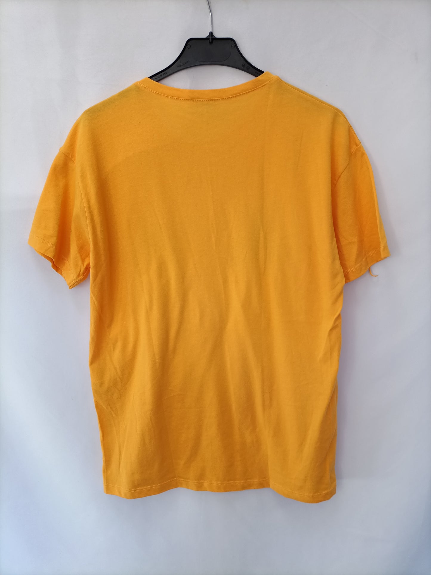 ZARA. Camiseta mostaza llamas T.s