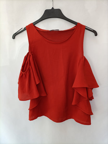 ZARA. Top teja hombros T.s
