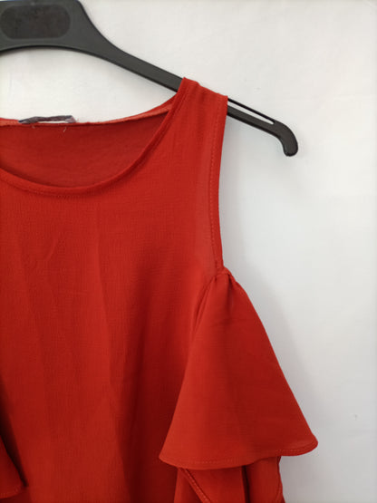 ZARA. Top teja hombros T.s