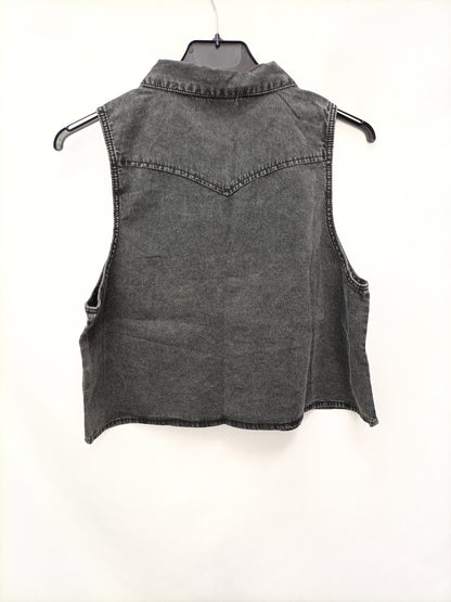 H&amp;M. Grey denim top size 36