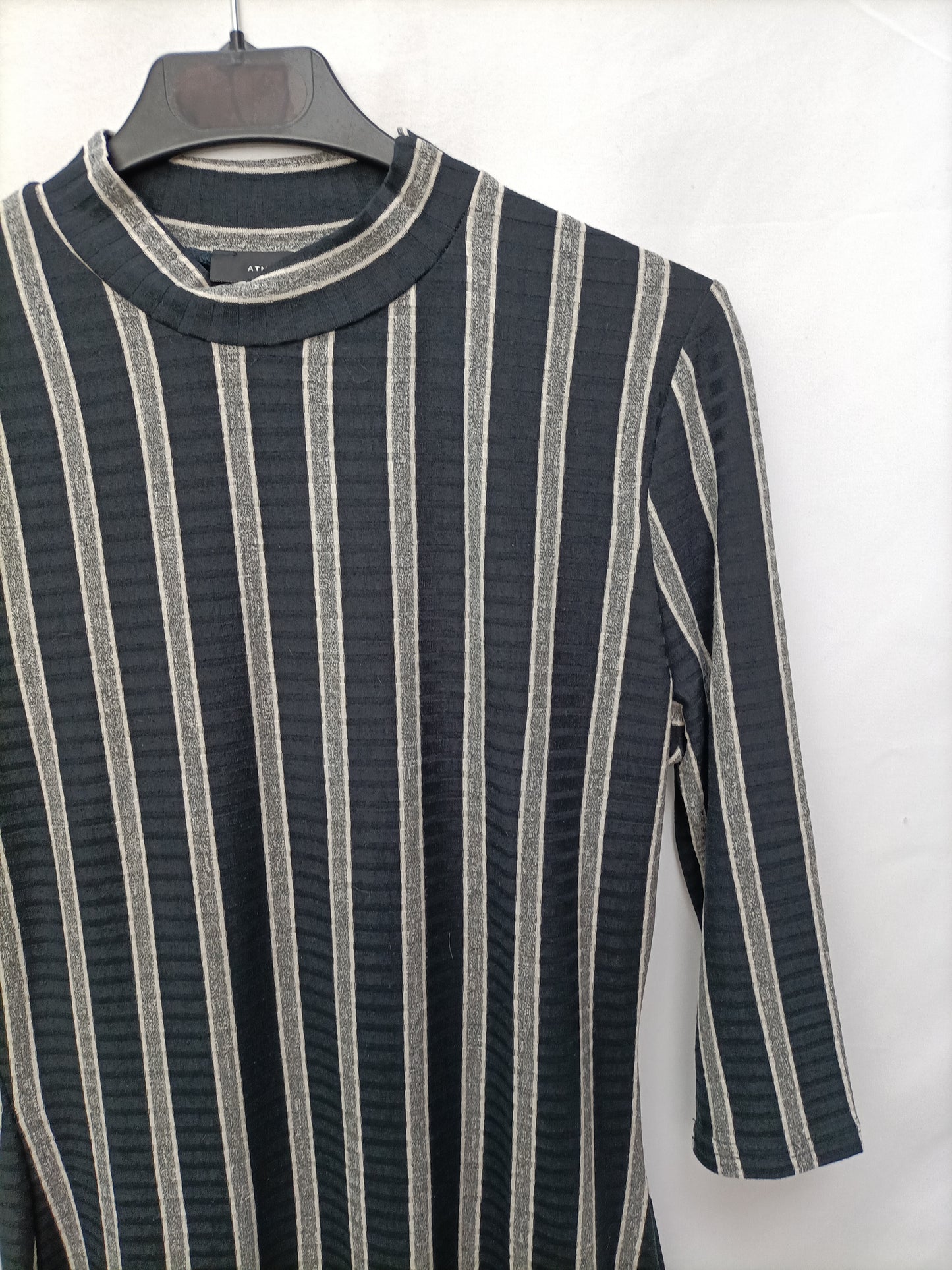 PRIMARK. Vestido elástico rayas T.38