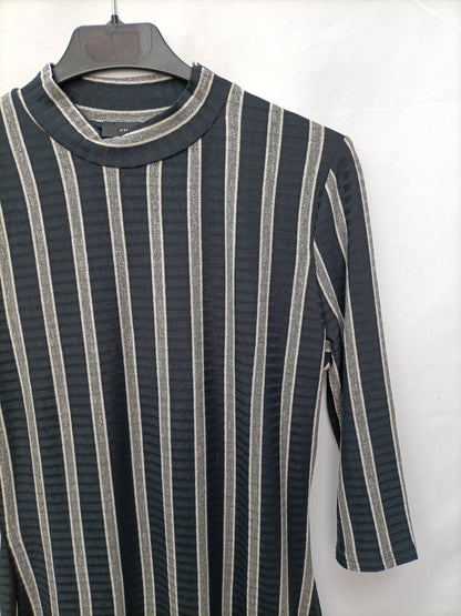 PRIMARK. Vestido elástico rayas T.38