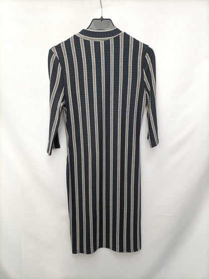 PRIMARK. Vestido elástico rayas T.38