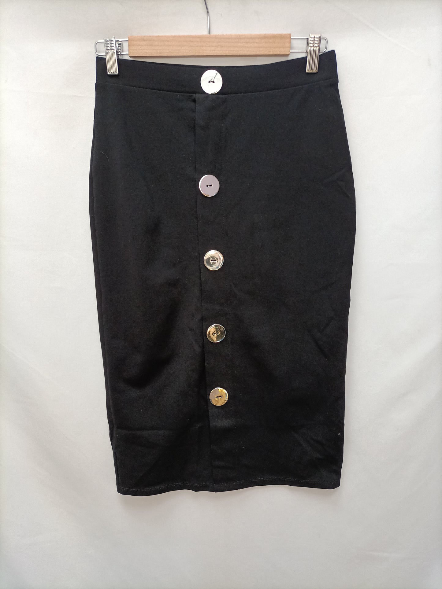 ZARA.  Falda midi botones T.s