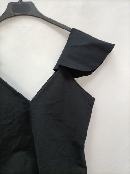 SAMAR ZARZOUR. Body negro volante T.m