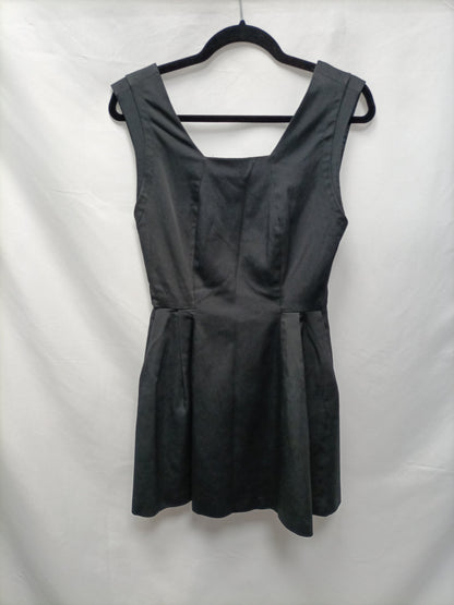 ZARA. Black textured dress Tm