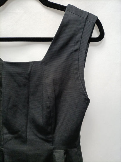 ZARA. Black textured dress Tm