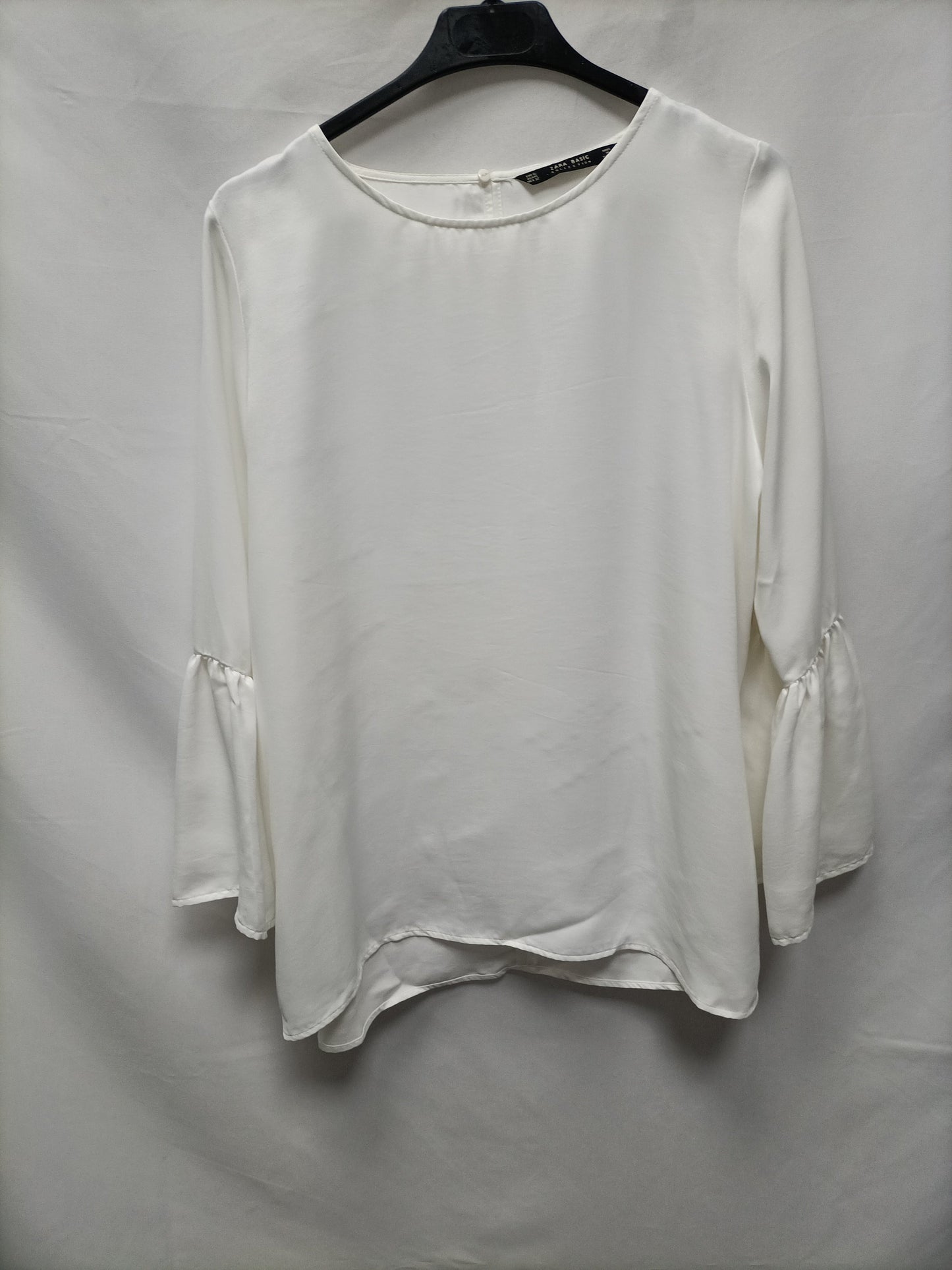 ZARA. White flowing blouse, size XL
