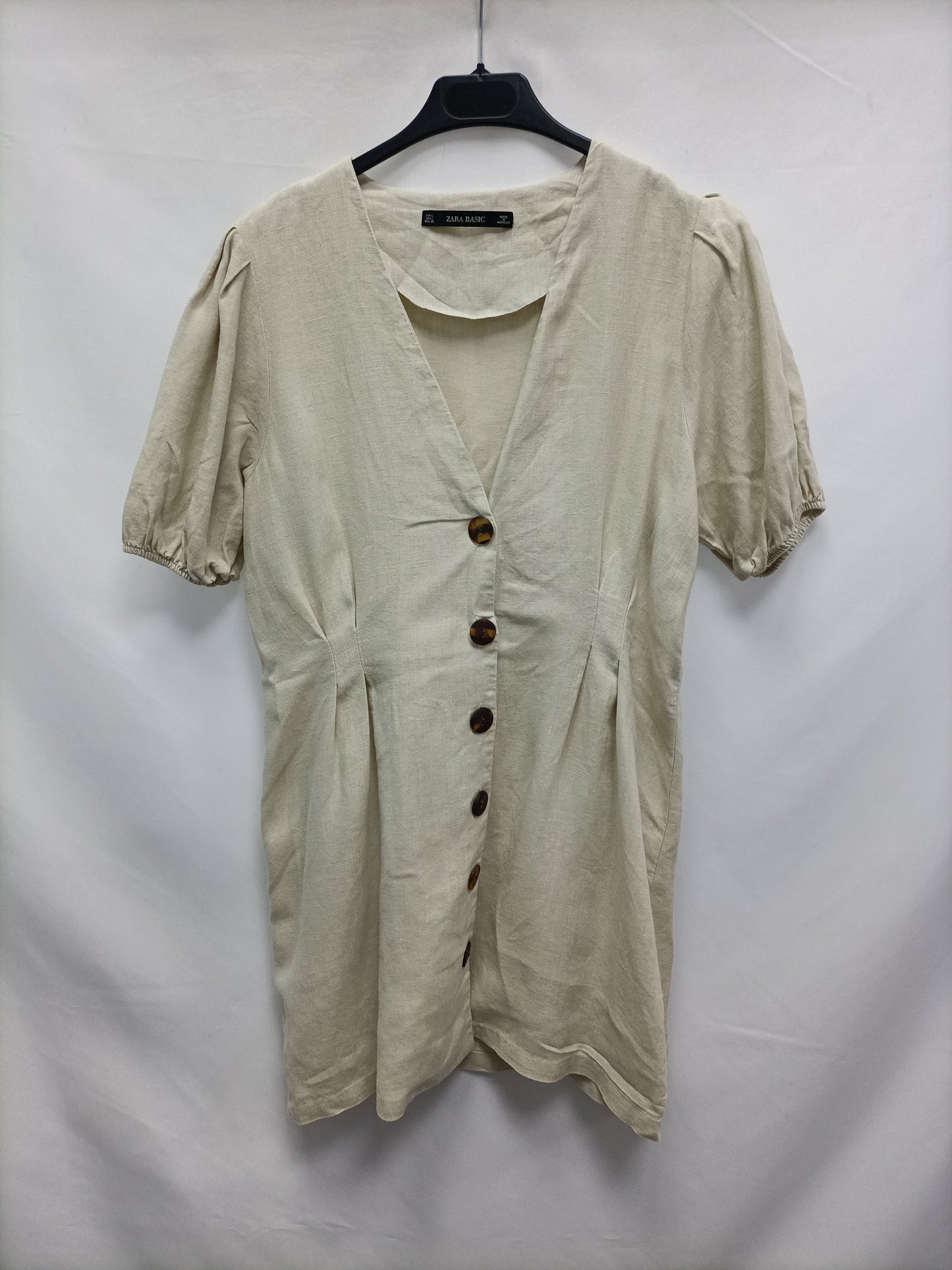 ZARA. Short beige dress Tl