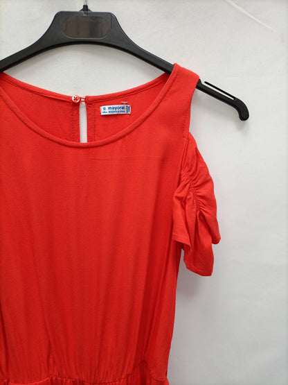 MAYORAL. Mono rojo fluido  T.10 años