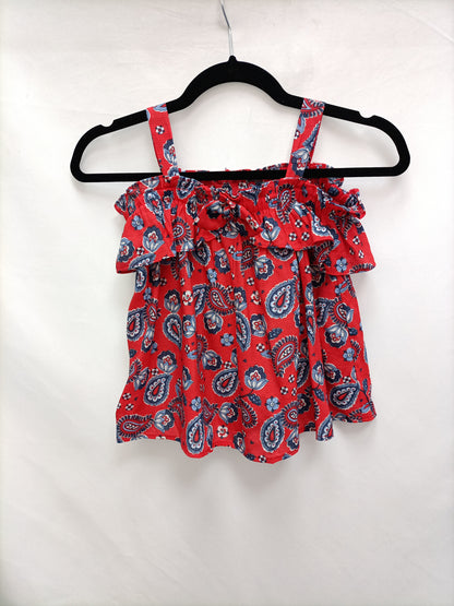 MAYORAL. Blusa roja amebas  T.9