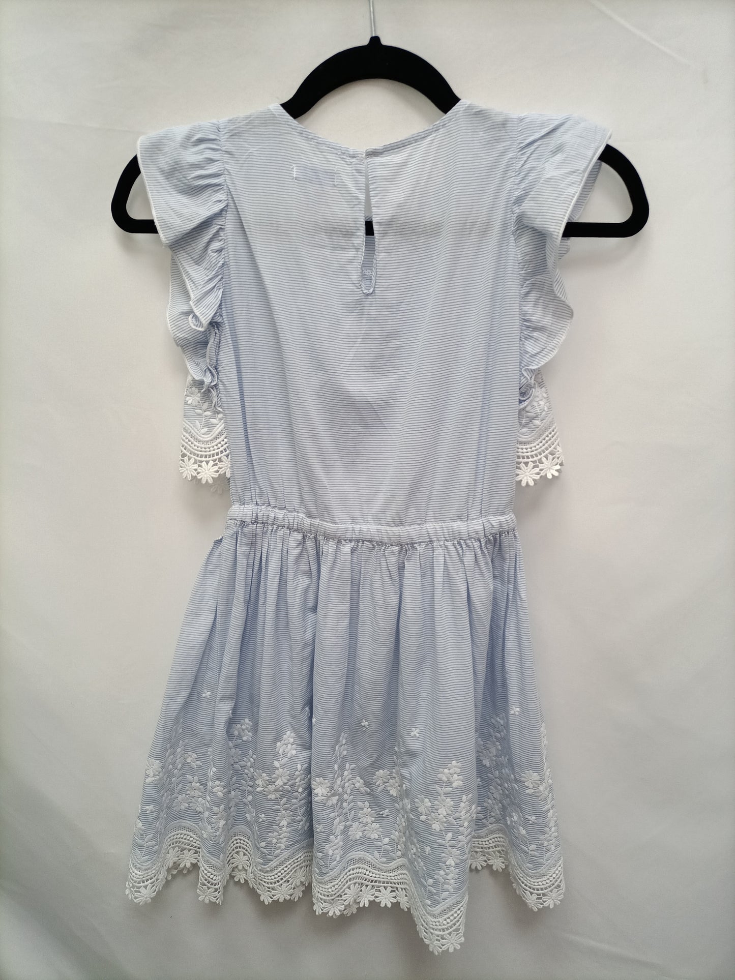 MAYORAL. Vestido rayas y bordados T.10 años