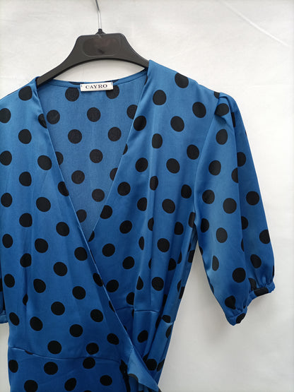 CAYRO. Vestido midi lunares  T.m