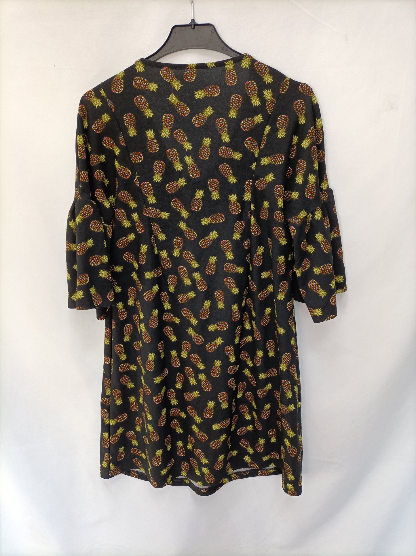 OTRAS. Vestido negro piñas T.u (m)