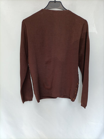 GUITARE. Rebeca marrón lentejuelas T.xl