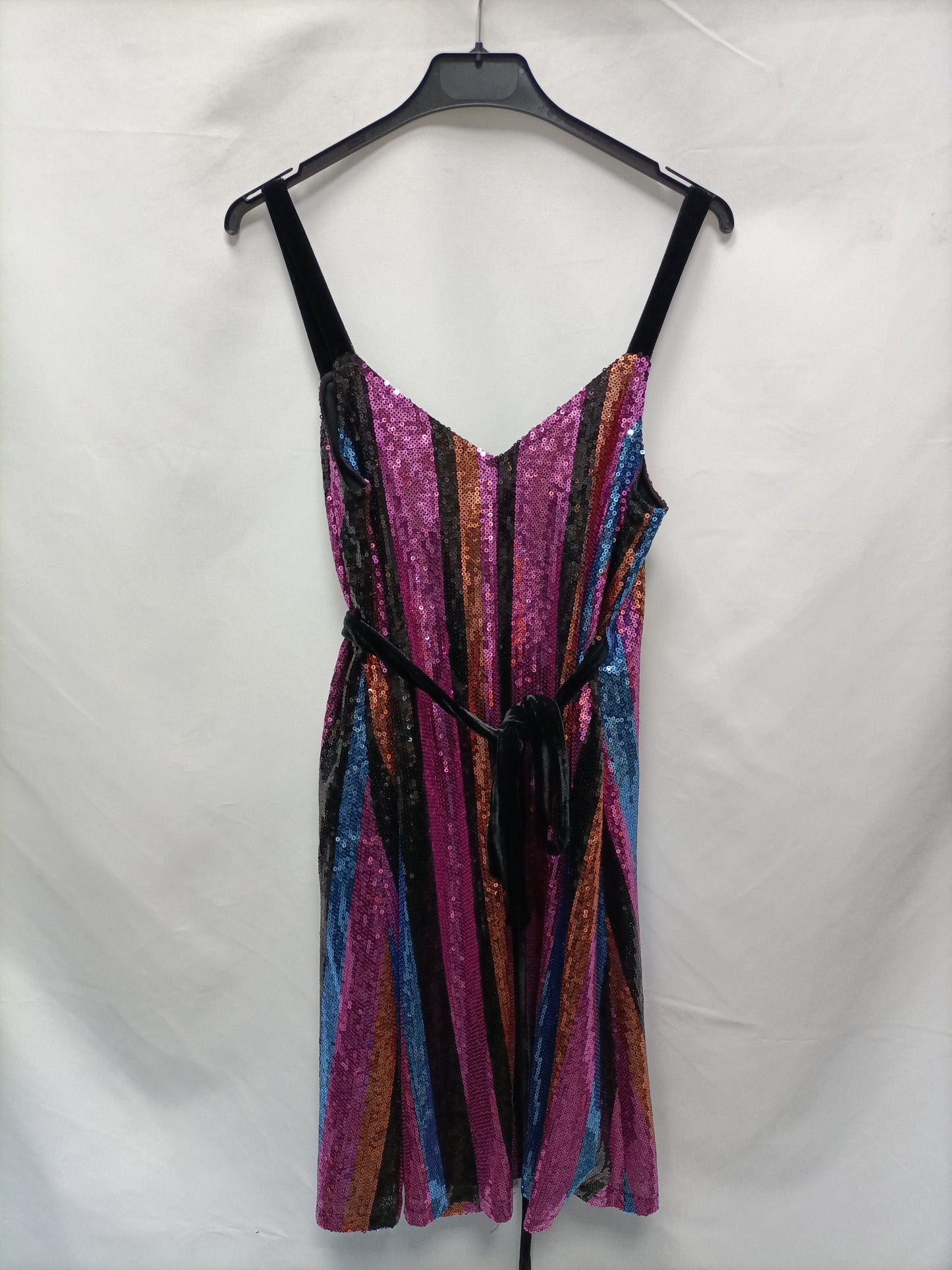 ZARA. Vestido lentejuelas T.s